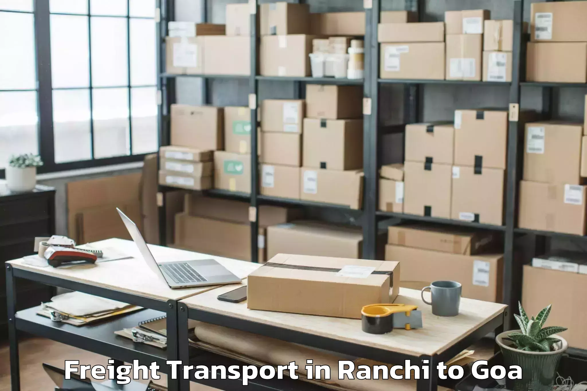 Easy Ranchi to Mopa Freight Transport Booking